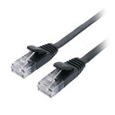 ミヨシ 【5個セット】 CAT.6A LANケーブル フラット ブラック 2m(C6A-F02BKX5) 取り寄せ商品