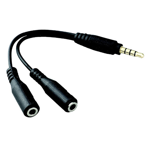 ARTEC 【20個セット】 オーディオ分配ケーブル イヤホン+マイク用(ATC91686X20) 取り寄せ商品
