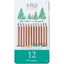 トンボ鉛筆 Tombow Pencil 【5セット】 トンボ鉛筆 S木物語 缶入色鉛筆 12色セット(Tombow-CB-RS12CX5) 取り寄せ商品