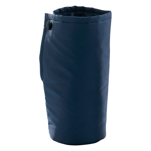 【10個セット】 再生PET保冷温ドリンクケース コンパクトにまとめられるゴムバンドと携帯に便利なフッ..