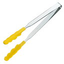 田辺金具 【5本セット】 N抗菌耐熱カラートングスリム(中) 250mm イエロー(TK-0149X5) 取り寄せ商品