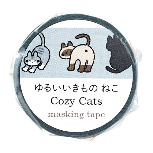 ARTEC 【10個セット】 ARTEC マスキングテープ ゆるいどうぶつ ねこ 手帳やラッピングにゆるどうぶつでのんびり癒しを(ATC74650X10) 取り...