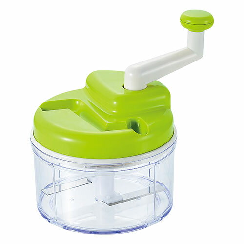 ノーブランド 【5個セット】 ベジカッター手動式回転みじん切り器 ハンドルを回すだけでラクに野菜のみじん切り(HVC-200X5) 取り寄せ商品