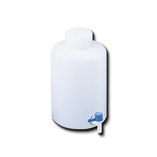 ニッコー・ハンセン レバーコック付瓶 広口丸型 10L 1個 (1本)(1036-05) 取り寄せ商品