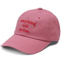 MACK BARRY マクバリー 【CAP(キャップ)】 EVERYTHING BALL CAP ピンク(MCBRY72713) 取り寄せ商品