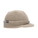 MACK BARRY マクバリー 【BEANIE(ビーニー)】 M VISOR CAP BEANIE ベージュ(MCBRY72836) 取り寄せ商品