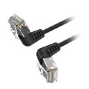 VENTION VENTION Cat.6a LANケーブル UTP 直角コネクタ 360°スイングタイプ ブラッ(IB-9866) 取り寄せ商品