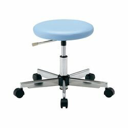 アズワン カラフルラウンドチェア ブルー (1個)(LRN-B) 目安在庫=△