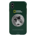 National Geographic iPhone XS / X Global Seal Metal-Deco Case グリーン(NG12966iX) 仕入先在庫品