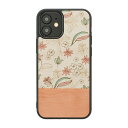 manwood iPhone 12 mini VR؃P[X Pink Flower(I19235i12) ڈ݌=