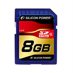 Silicon Power SDHCカード 8GB (Class10)(SP008GBSDH010V10) 取り寄せ商品