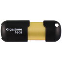 Gigastone USB3.0フラッシュメモリ スライド式 16GB ブラック/ゴールド 1個(GJU316GSLJ) 目安在庫=○(2)