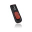 ADATATechnology DashDrive C008 饤ɼ USBեåɥ饤 8GB Black/Red(AC008-8G-RKD) 󤻾