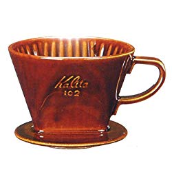 KALITA （カリタ） コーヒー ドリッパー 陶器製 102-ロト(2〜4人用) 102−ロト ブラウン(102-ロトブラウン) 目安在庫=○