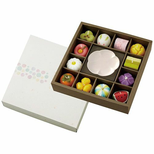 和菓子型キャンドル・皿セット(2289-076) 取り寄せ商品