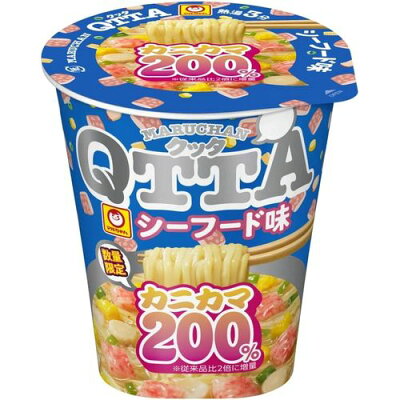 コンプモト 楽天市場店 東洋水産 マルちゃん QTTA シーフード味 カニカマ200% 80g×12個(4901990371063 x12) 取り寄せ商品