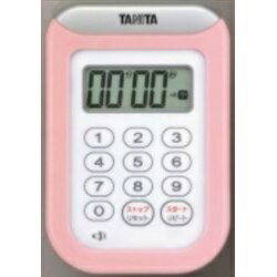 タニタ TANITA デジタルタイマー 丸洗いタイマー100分計 ピンク TD-378-PK 取り寄せ商品