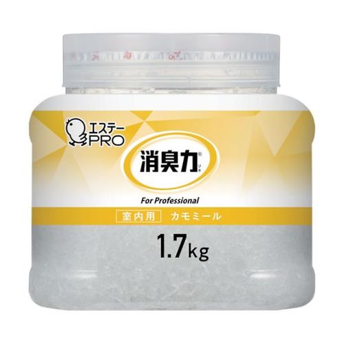 エステー 業務用消臭剤 消臭力 クラッシュゲル室内用 本体 1.7kg カモミール ST130382(67-2301-76) 取り寄せ商品