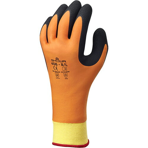 ショーワグローブ No.406 防寒HOLD(ホールド) L オレンジ 1双(NO406-L) 目安在庫=○