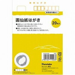 呉竹 Kuretake フィス絵手紙 画仙紙はがき 20枚入 (1個)(KG204-808) 目安在庫 ○