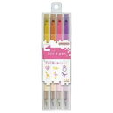 サンスター文具 四角マーカー dot e pen(ドット・エ・ペン) 4本セットA(S4541782) 取り寄せ商品