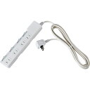 ELPA 耐雷スイッチ付タップ(ブレーカー)(WLK-43B(W)) 取り寄せ商品