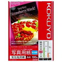 コクヨ KOKUYO KJ-J14A4-100 IJP用写真用紙 セミ光沢紙 A4 100枚 取り寄せ商品