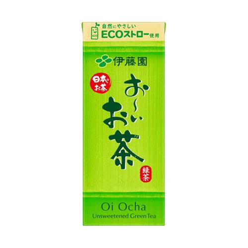 伊藤園 紙 お～いお茶緑茶 250mL 1ケース（24本入）(68-5084-85) 取り寄せ商品