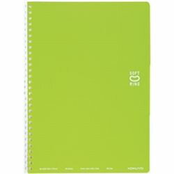 コクヨ KOKUYO ソフトリングノート　ドット　ライトグリ(ス-SV301BT-LG) 目安在庫=○