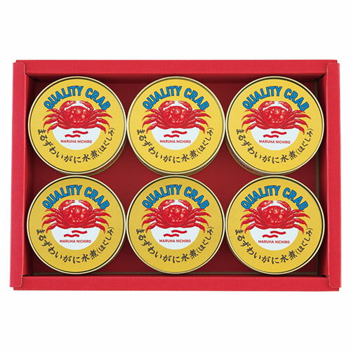 マルハニチロ まるずわいがに缶詰詰合せ まるずわいがにほぐしみ(65g)×6(22532906) 取り寄せ商品