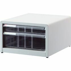 楽天コンプモト　楽天市場店ナカバヤシ NAKABAYASHI アバンテV2レターケース　A4　浅1段×深1段　ニューグレー（AL-C2ニユ-グレ-） 取り寄せ商品