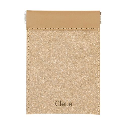 ナカバヤシ NAKABAYASHI クルレ リサイクルレザースプリングポーチ S(CLL-SPS-BR) 取り寄せ商品