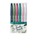 ぺんてる PENTEL 筆タッチサインペン 6色セットB(SES15C-6STB) 目安在庫=○