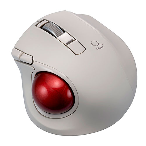 ナカバヤシ NAKABAYASHI 小型BT静音5ボタンレーザー式マウス　トラックボール(MUSTBLF225GY) 取り寄せ商品