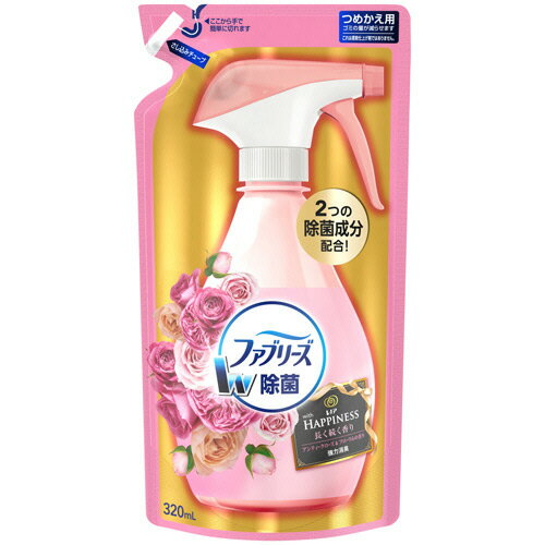 P&G ファブリーズ with レノアハピネス アンティークローズ&フローラルの香り つめかえ用 320ml 1個(PG642927) 目安在庫=○