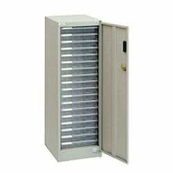 ナカバヤシ NAKABAYASHI セキュリティフロアケースA4浅18段ニューグレー(AF-S18ニューグレー/A) 取り寄..