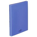 リヒトラブ LIHIT LAB. AQUA DROPs クリヤーブックフラット 青(N5063-8) 目安在庫=○