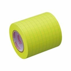 ヤマト メモック ロールテープ(ノート) 蛍光紙 方眼入 つめかえ用 50mm幅 レモン 1巻(NRK-50H-LH) 目安..