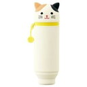 リヒトラブ スタンド ペンケース プニラボ ミケネコ(A-7712-7) 取り寄せ商品