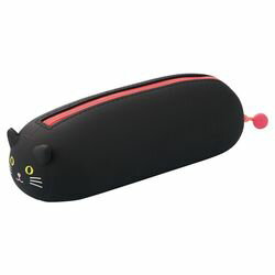 リヒトラブ LIHIT　LAB． 寝ころびペンポーチ BIG クロネコ A-7800-3(A7800-3) 取り寄せ商品