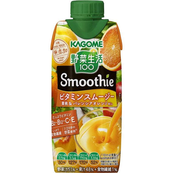 カゴメ 野菜生活ビタミンスムージ黄桃330（12個）(4901306175118) 取り寄せ商品