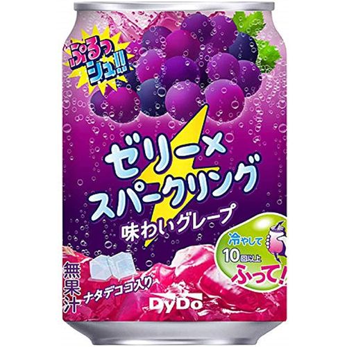 ダイドードリンコ ぷるっシュ!! ゼリー×スパークリング グレープ 280g×24本(4904910068272 x24) 取り寄せ商品