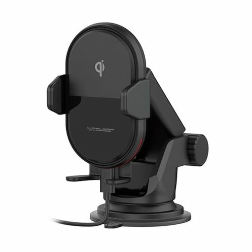 カシムラ Qi自動開閉ホルダー 手帳対応 キャパシタ付 吸盤取り付け 65W×170H×145Dmm(69-1228-19) 取り寄せ商品