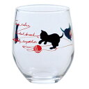 東洋佐々木硝子 わたしとねこ フリーグラス ねこ 赤 295ml(B-45101-J334) 取り寄せ商品