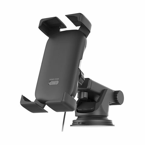 カシムラ 自動開閉式 ワイヤレス充電ホルダー 4角アーム 吸盤取り付け(KW-45) 取り寄せ商品