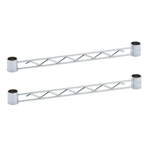 エレクター ベーシックシリーズ ハンガーレール 奥行450mm用 クローム 1セット(2本)(BA118C) 目安在庫=○