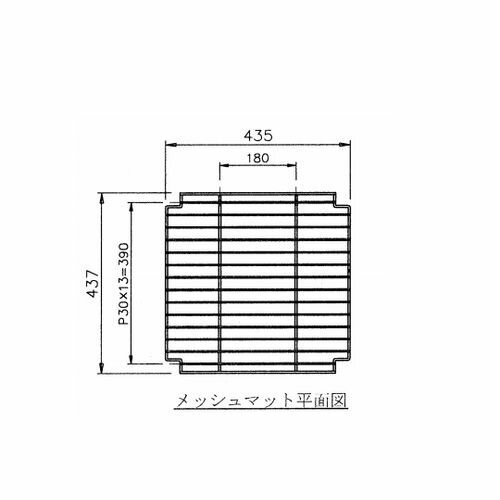 アズワン スーパードライングシェルフ DS-HS-AS交換用棚板（メッシュマット） DS-HS 目安在庫=△