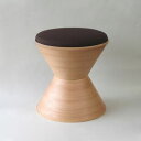 BUNACO ブナコ Entrance Stool 色(ライトブラウン×布チョコブラウン)(IB-S624) 特産品