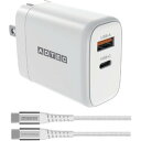 アドテック PD充電器/65W/USB Type-Ax1/Type-Cx1/ホワイト&Type-C to Cケーブル(APD-V065AC-WC20U2-WH) 取り寄せ商品