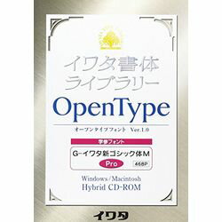 イワタ 学参フォントPro版 G-イワタ新ゴシック体M OpenType(対応OS:その他)(468P) 取り寄せ商品